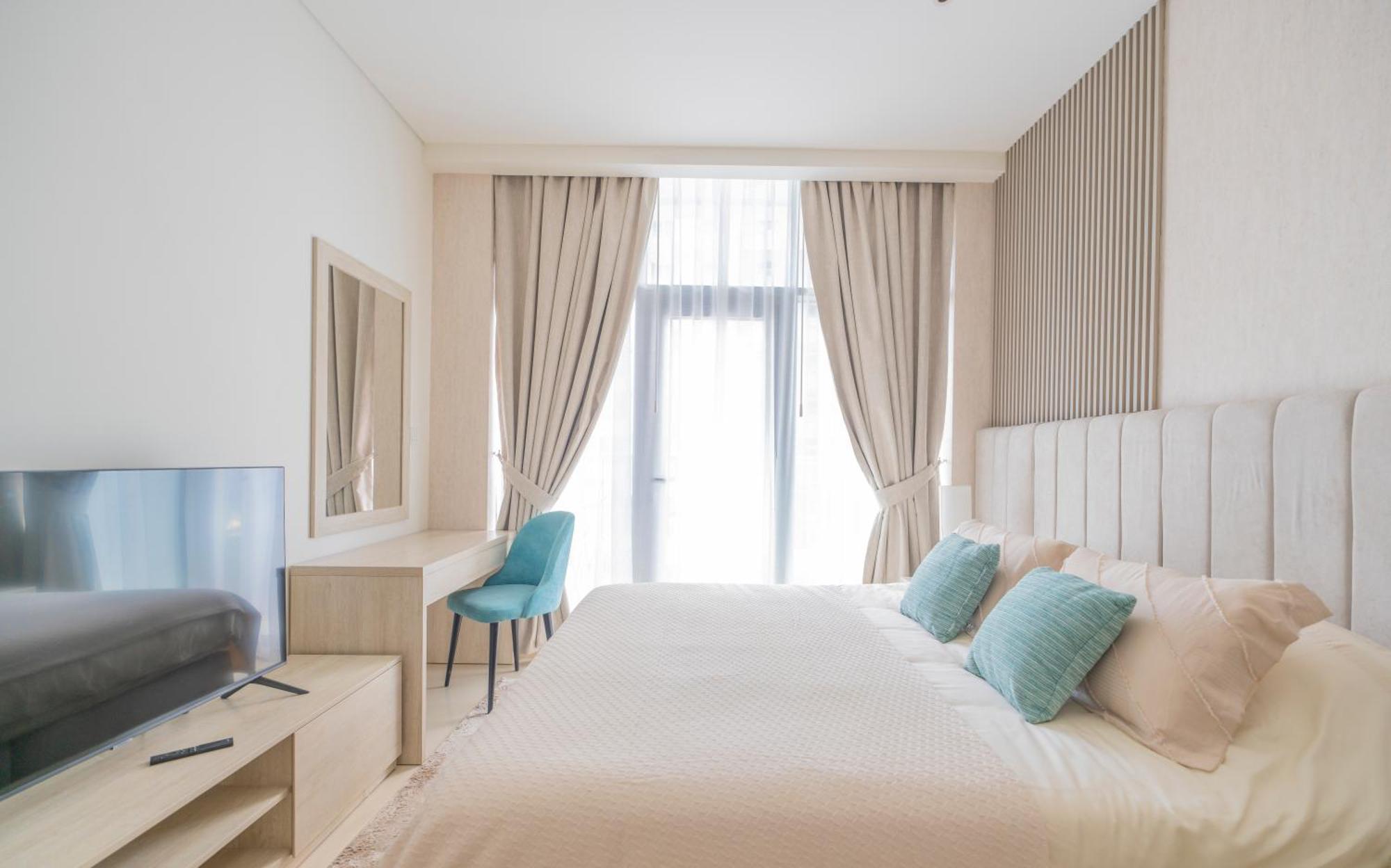 Studio With Pool And Private Beach Access On Palm Jumeirah ドバイ エクステリア 写真