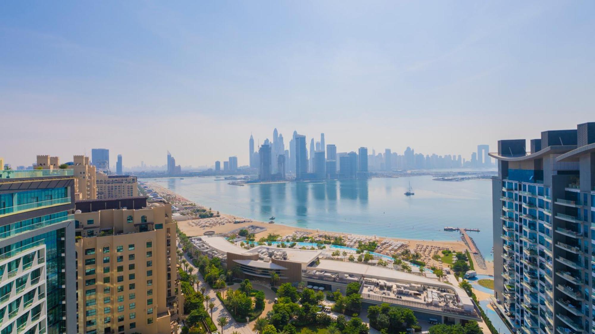 Studio With Pool And Private Beach Access On Palm Jumeirah ドバイ エクステリア 写真