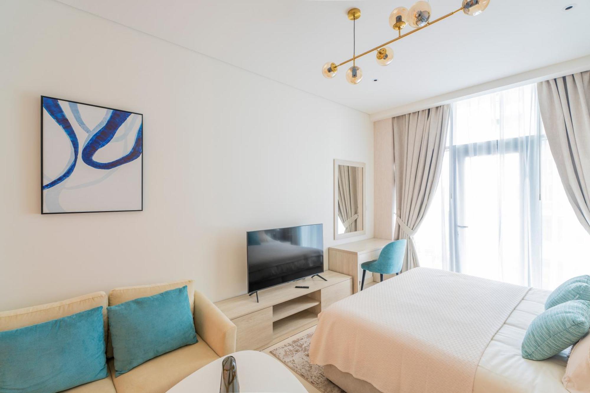 Studio With Pool And Private Beach Access On Palm Jumeirah ドバイ エクステリア 写真