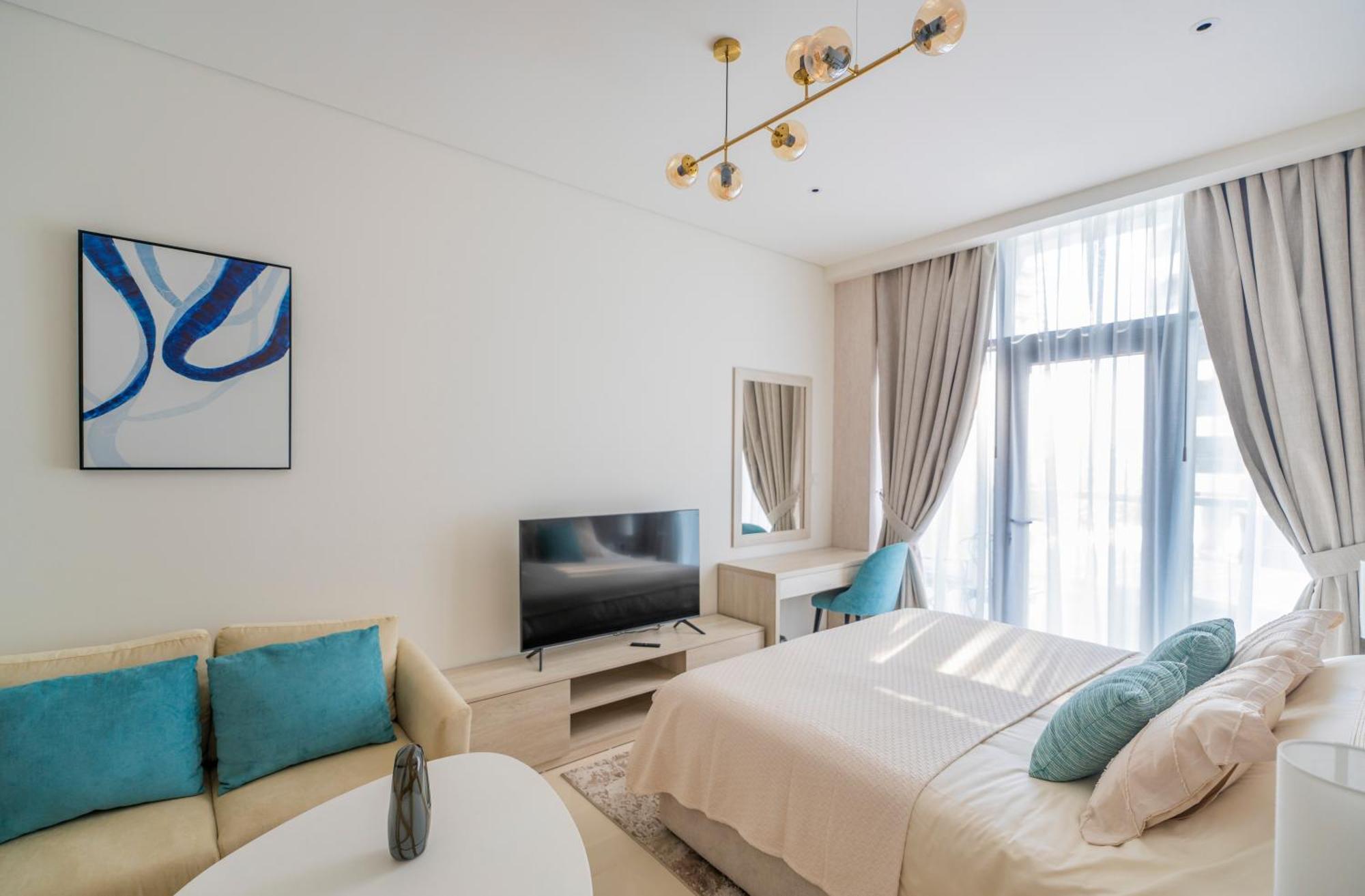 Studio With Pool And Private Beach Access On Palm Jumeirah ドバイ エクステリア 写真