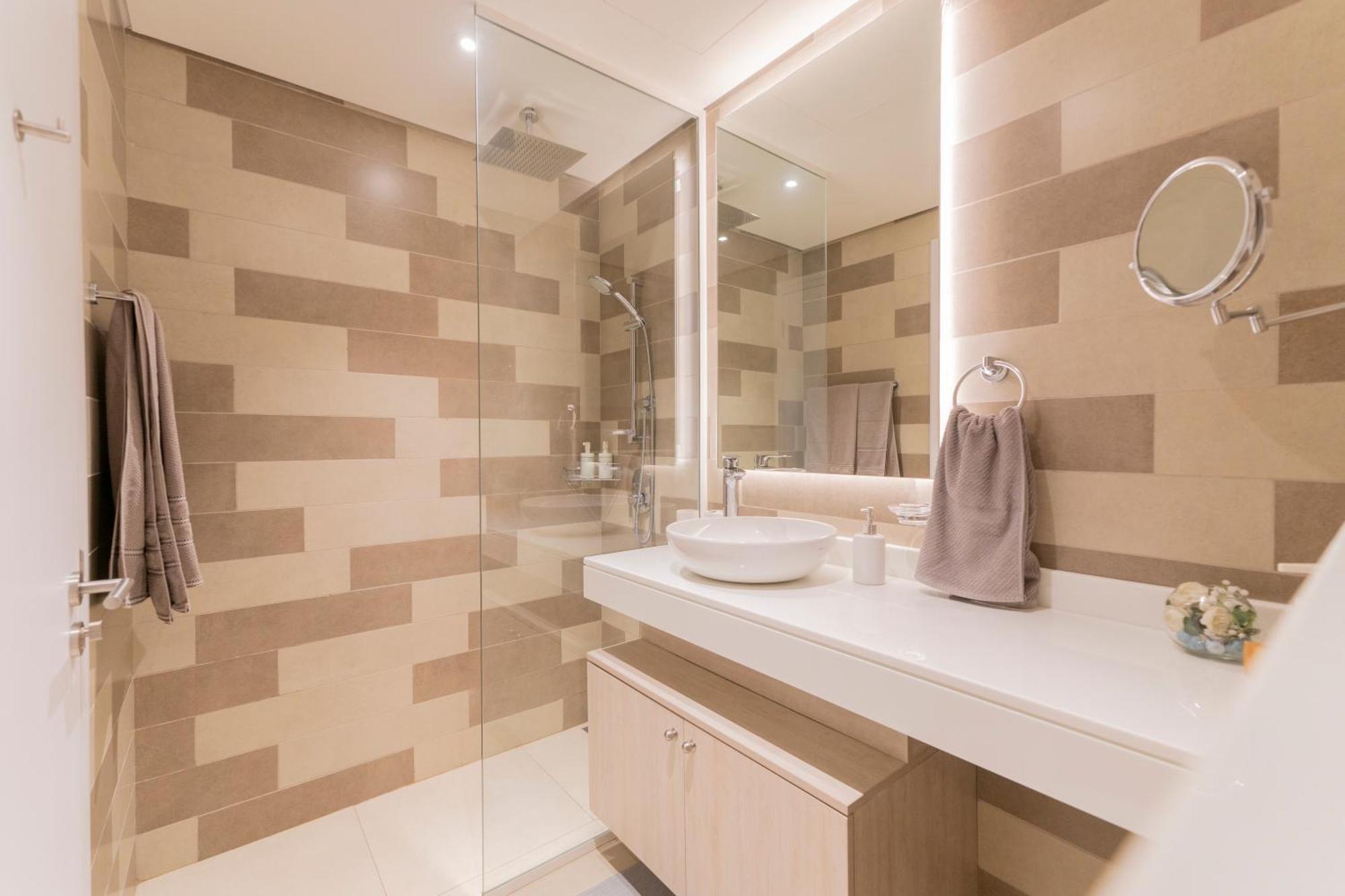 Studio With Pool And Private Beach Access On Palm Jumeirah ドバイ エクステリア 写真